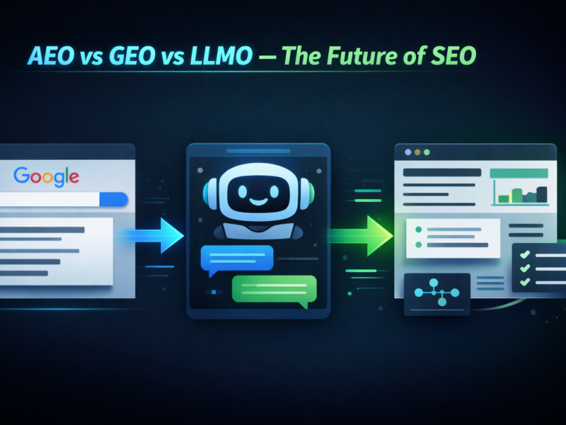 AEO vs GEO vs LLMO - Future of SEO